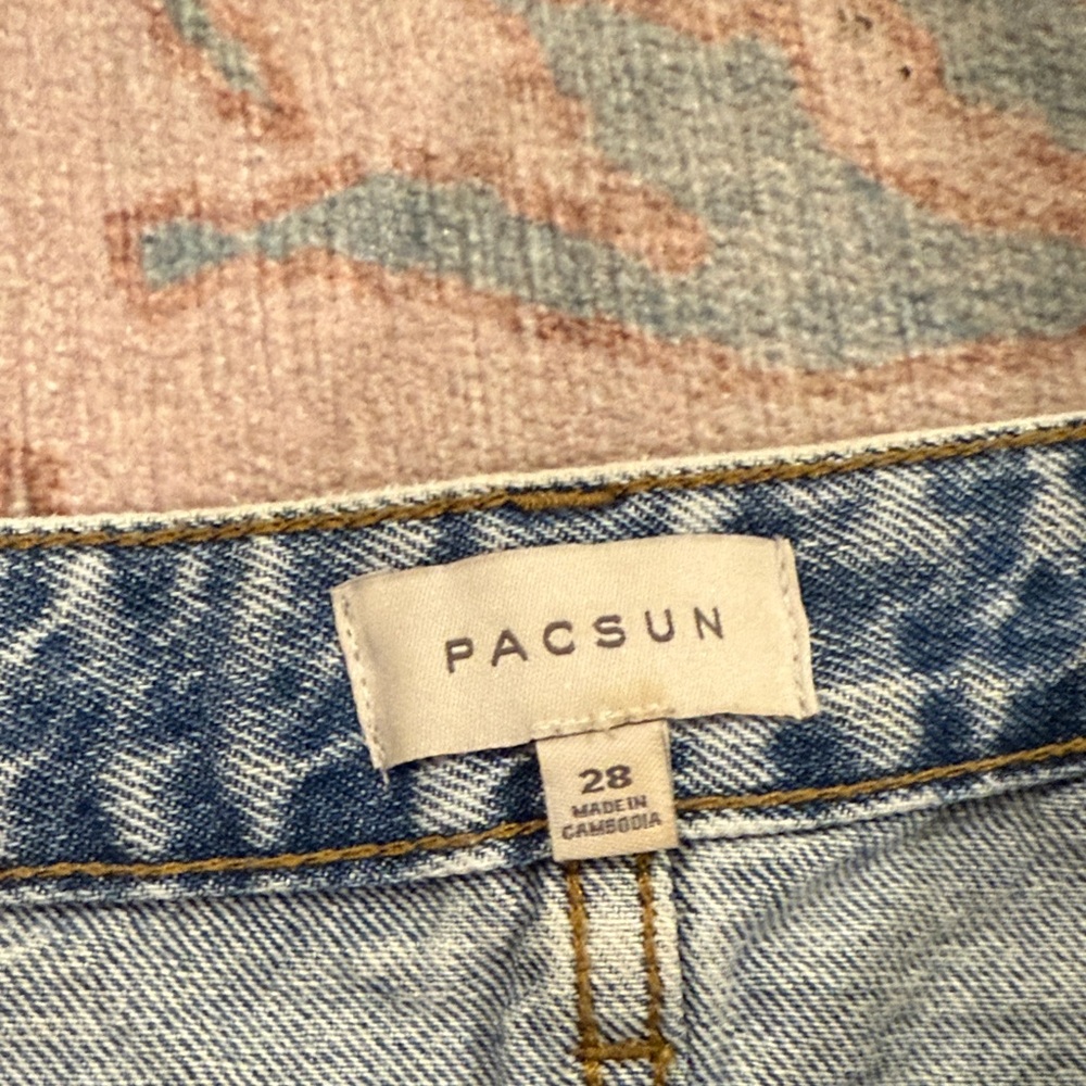 PacSun Light Blue Denim Mini Skirt - Picture 2 of 4